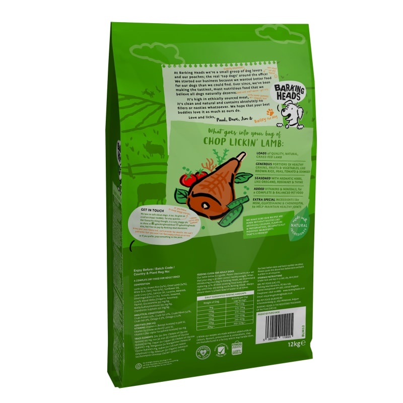 Barking Heads Chop Lickin Adult Dry Pet Supermarket