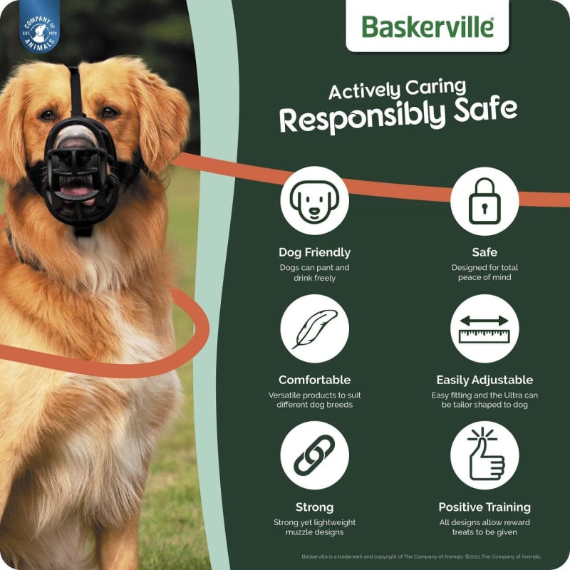Canine friendly clearance muzzle