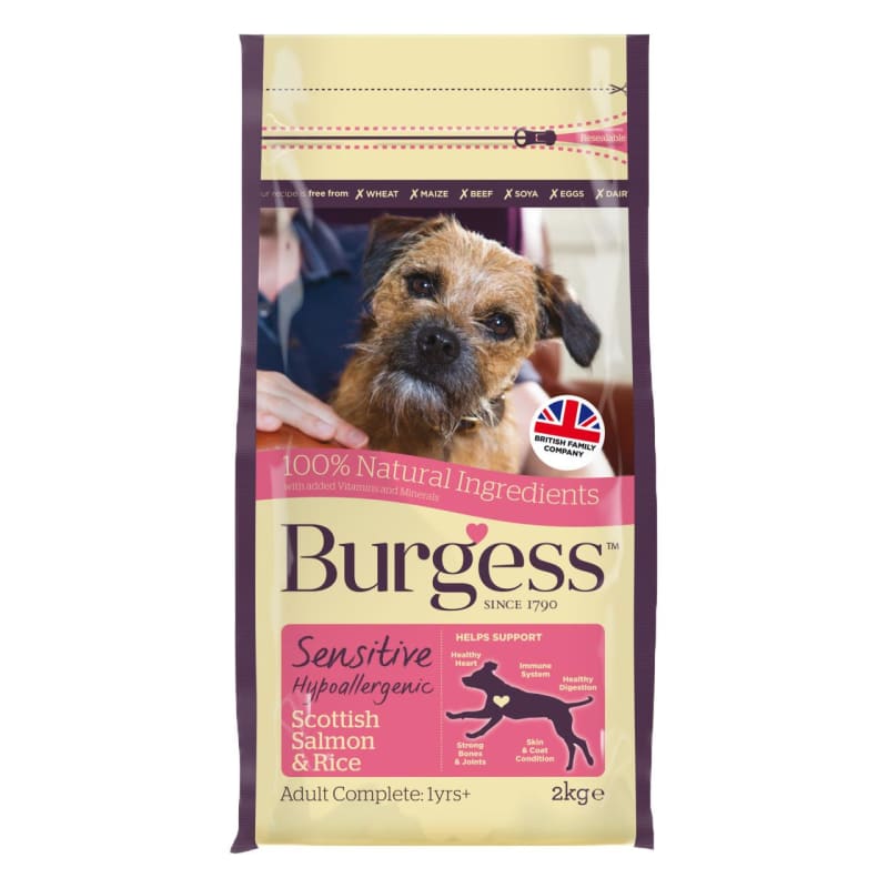 Burgess Sensitive Adult Dry Dog Food Pet Supermarket
