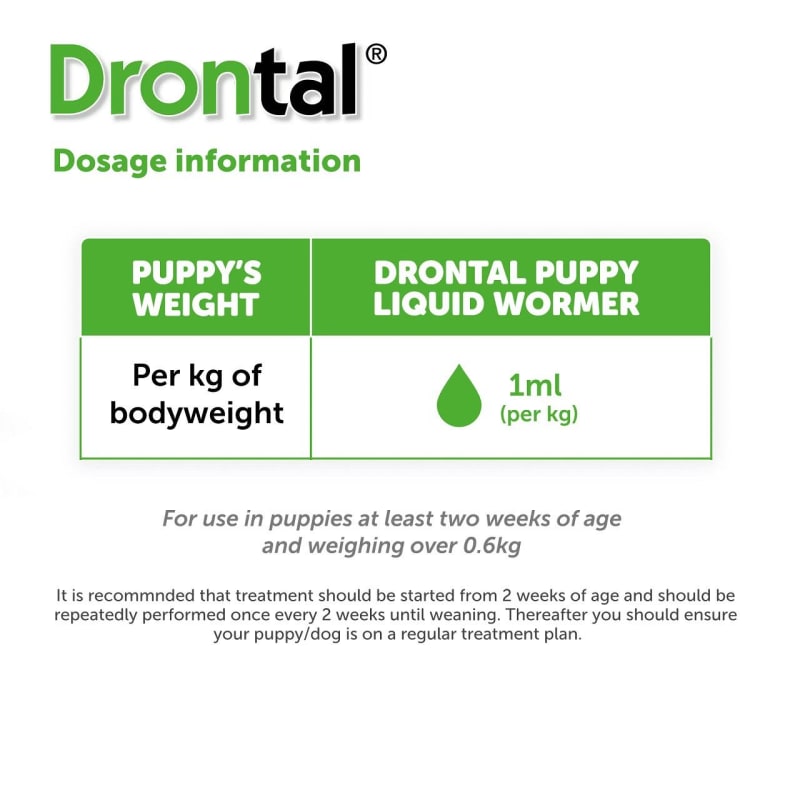 Drontal Puppy Liquid Wormer Pet Supermarket