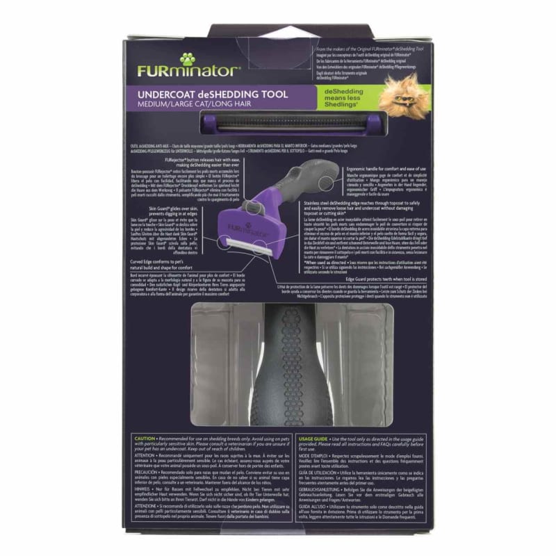 Furminator long hair deshedding tool for large cats top