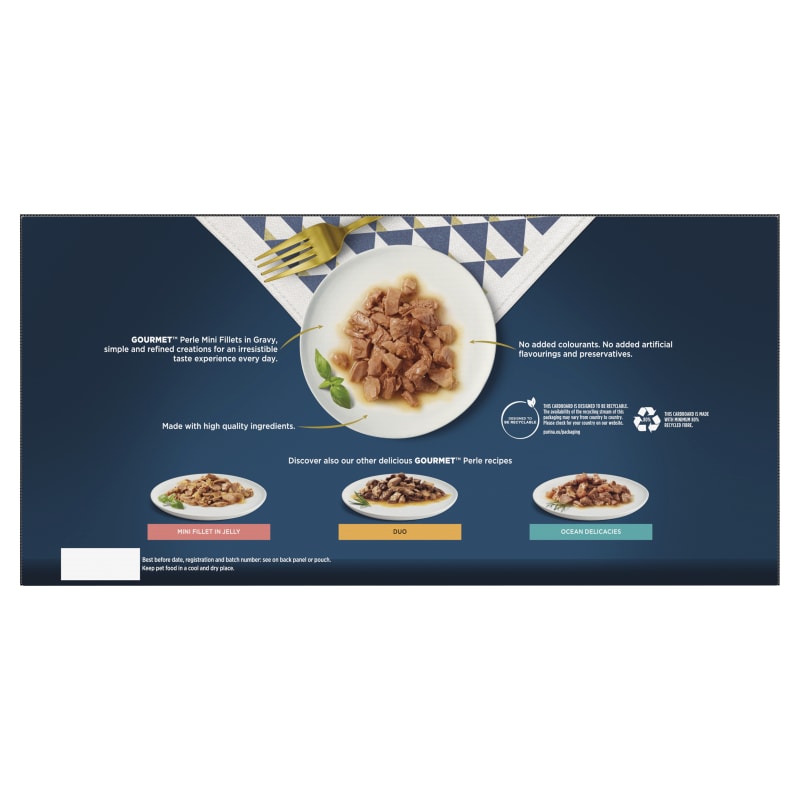 Gourmet cat top food 60 pouches