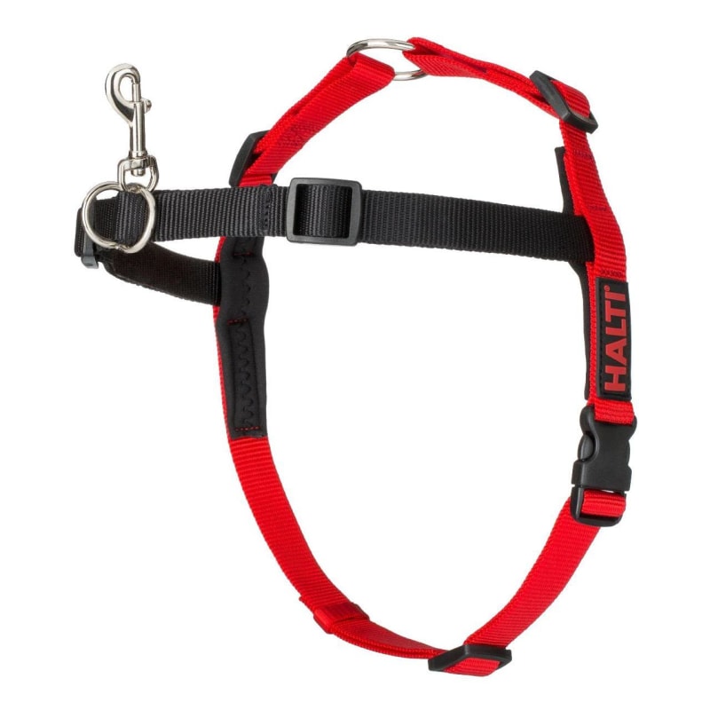Halti Front Control Dog Harness Black Red Medium