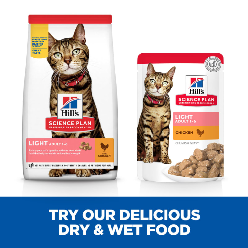 Hills science plan best sale light wet cat food