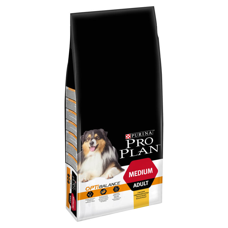Purina Pro Plan OptiBalance Medium Adult Dry Dog Food Chicken 14kg Chicken
