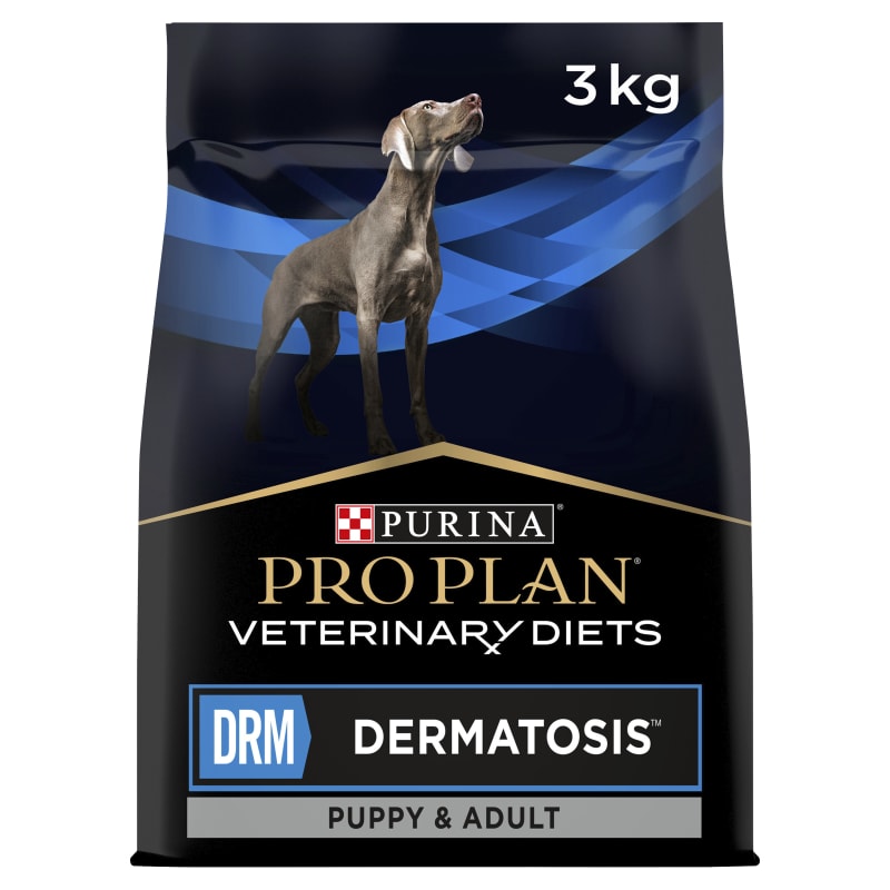 Purina Pro Plan Veterinary Diets DRM Dermatosis Puppy Adult Dry Dog Food 12kg