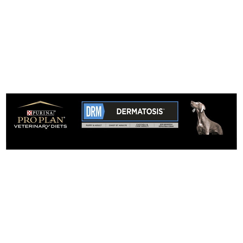 Purina Pro Plan Veterinary Diets DRM Dermatosis Puppy Adult Dry Dog Food 12kg