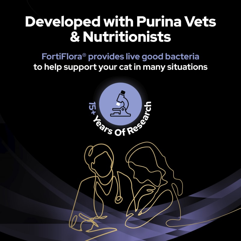 Pro plan veterinary diets fortiflora feline probiotic complement on sale