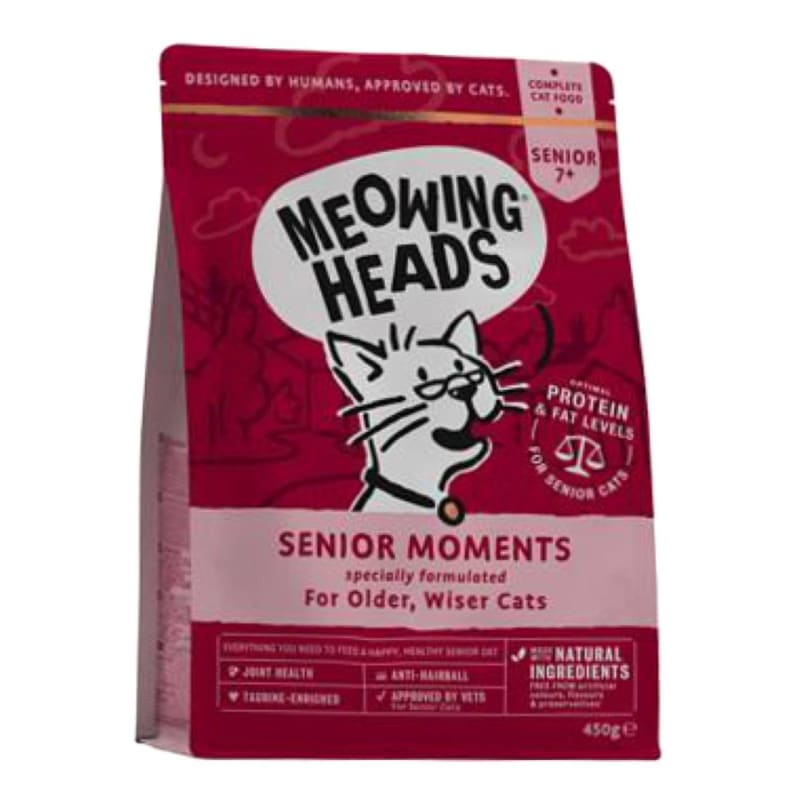 Meowing Heads Moments Senior 7 Dry Cat Food 450g