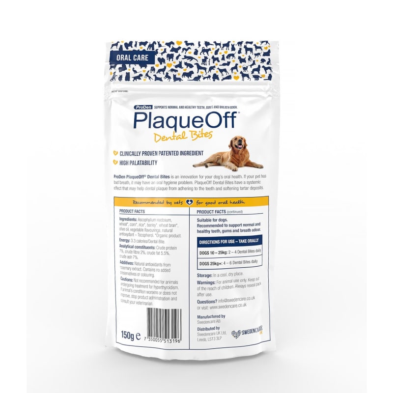 ProDen PlaqueOff Dental Bites Medium Pet Supermarket