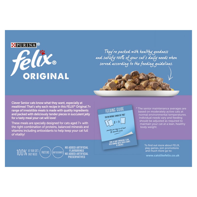 Felix senior cat discount food ingredients