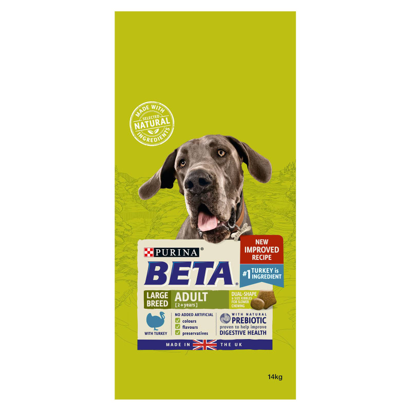Beta large puppy food outlet