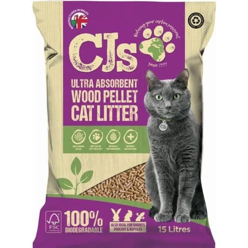 Easy clean pine cat litter deals