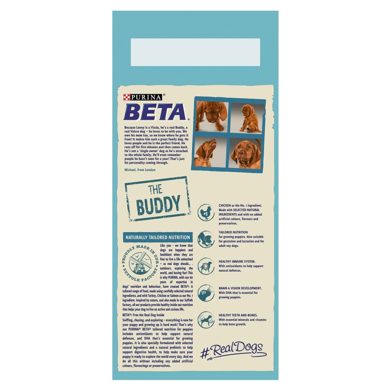Beta puppy deals feeding guide