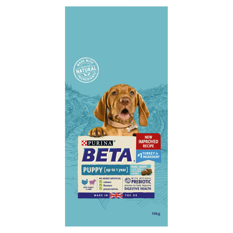 Beta dry puppy food best sale
