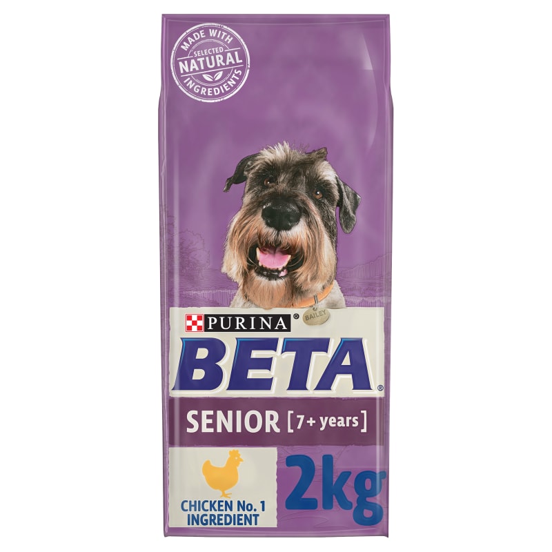 Purina Beta Senior 7 Dry Dog Food Chicken 2kg Chicken