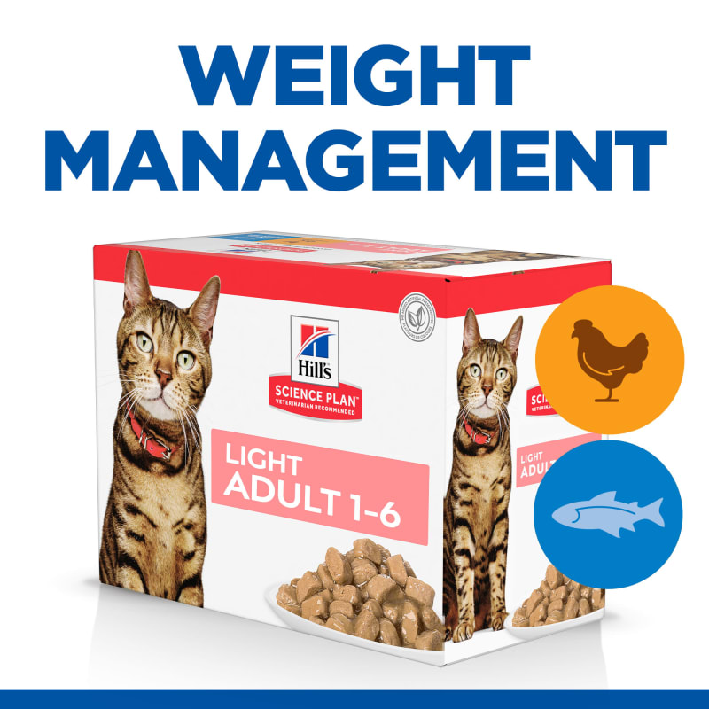 Hills science plan sale light cat food