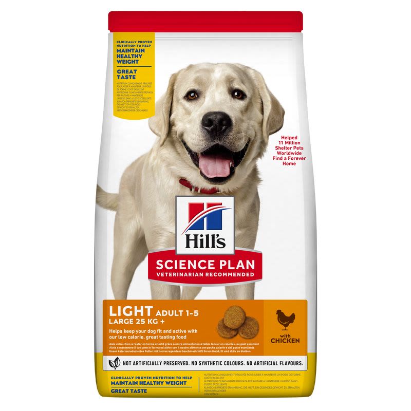 Hills science plan mature light hotsell dog food