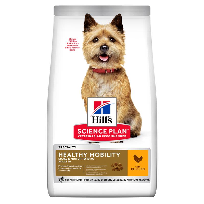 Hill s Science Plan Healthy Mobility Small and Mini Adult 1 Dry Dog Food Chicken 1.5kg Chicken