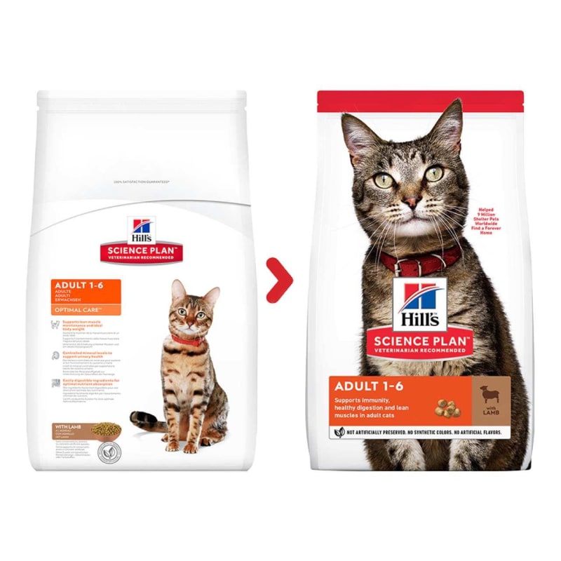 Hills science plan optimal hot sale care cat food 10kg
