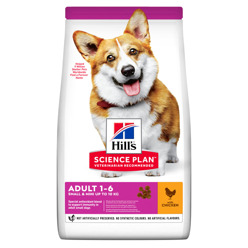 Hill s Science Plan Small and Mini Adult 1 6 Dry Dog Food Chicken 3kg Chicken