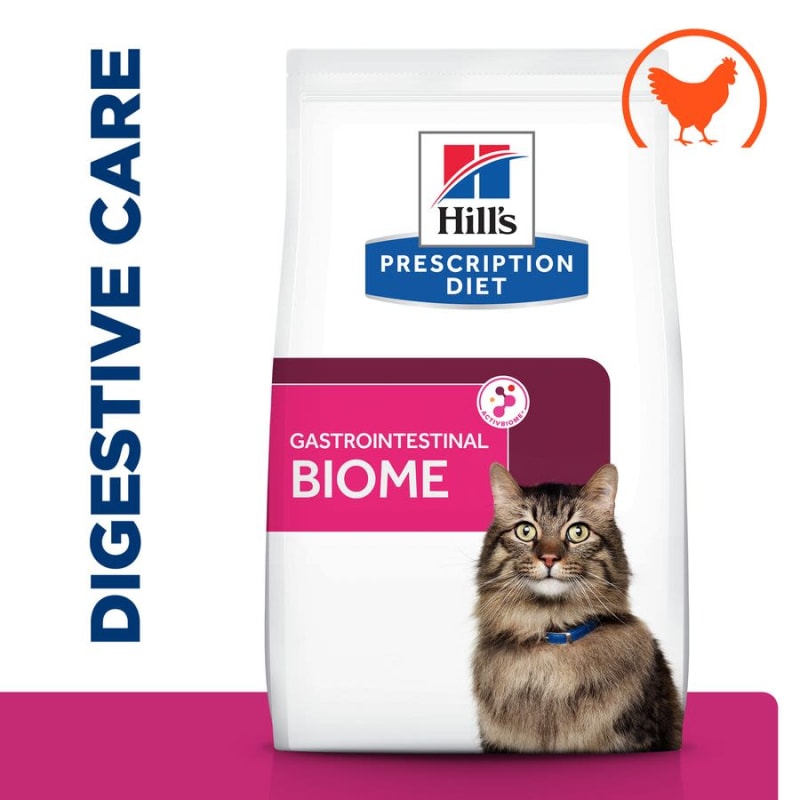 High fiber cat food for diarrhea hot sale