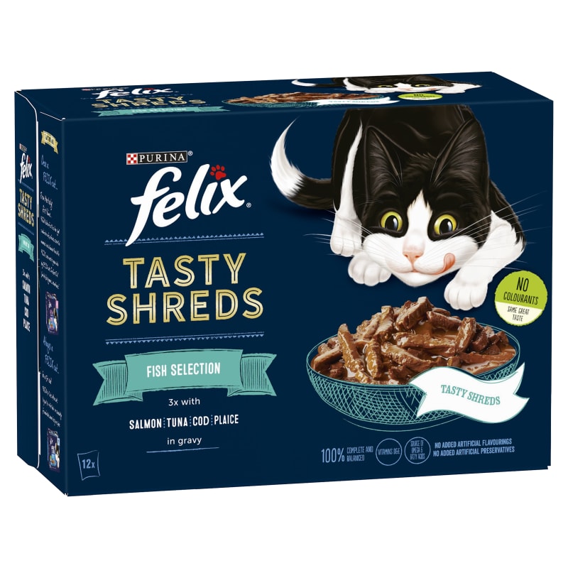 Felix Soup Cat Food Fish Selection Tender Strips 6×48g, Pack of 8 :  : Pet Supplies