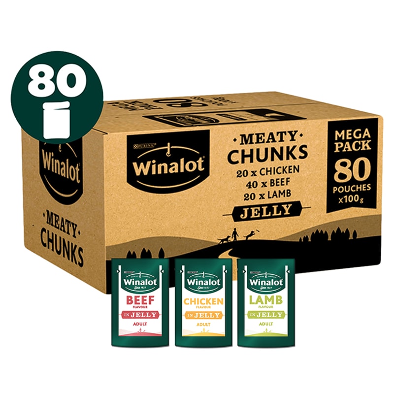 WINALOT Dog Food Pouches Mixed in Pet Supermarket
