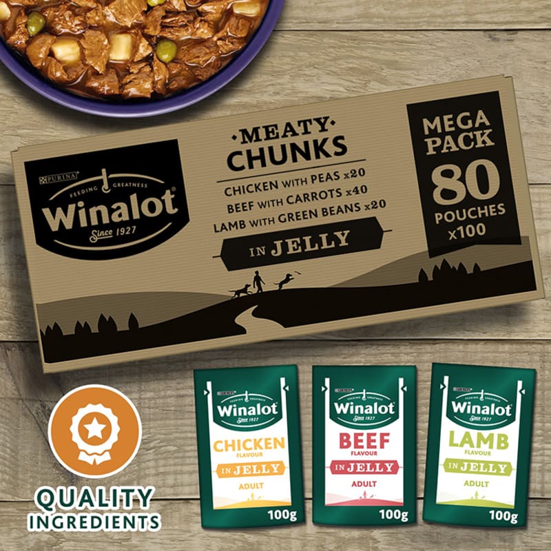 Winalot dog food pouches sale
