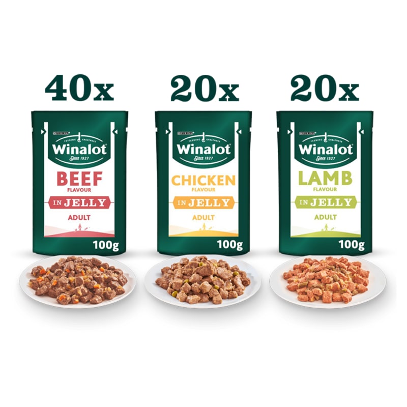 Winalot pouches in jelly on sale
