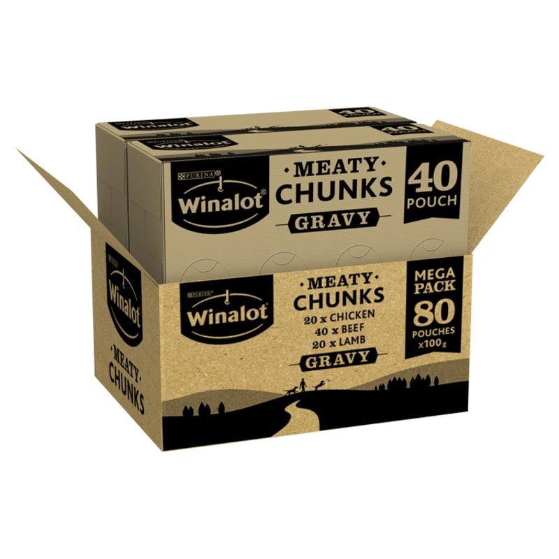Winalot pouches in gravy top