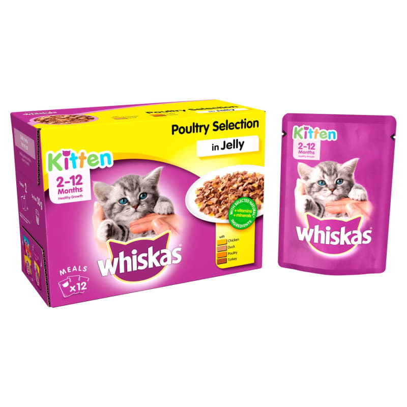 Whiskas Kitten Wet Cat Food in Pet Supermarket