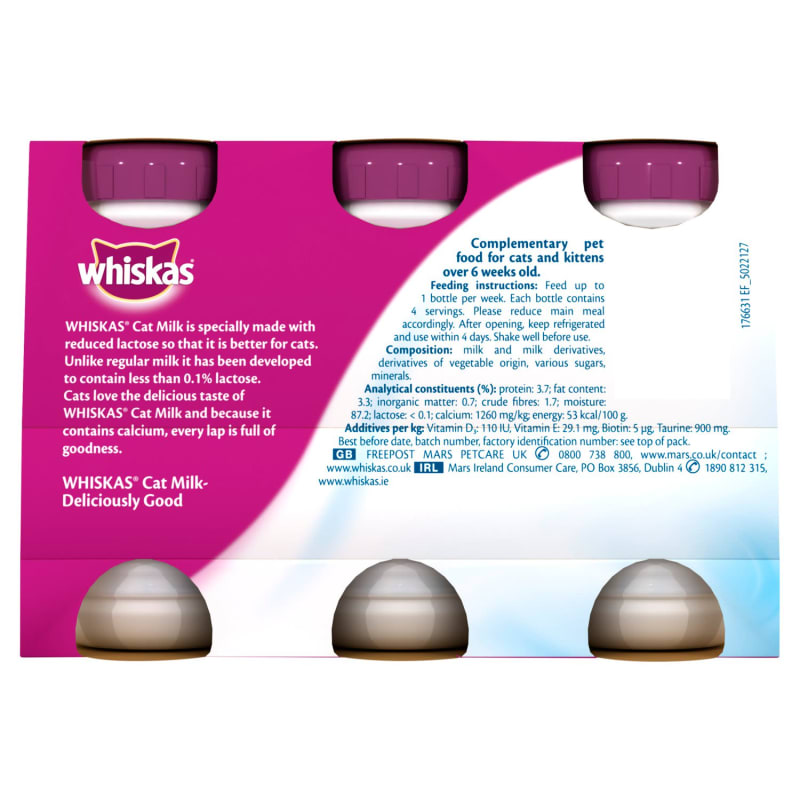 Whiskas hotsell milk plus
