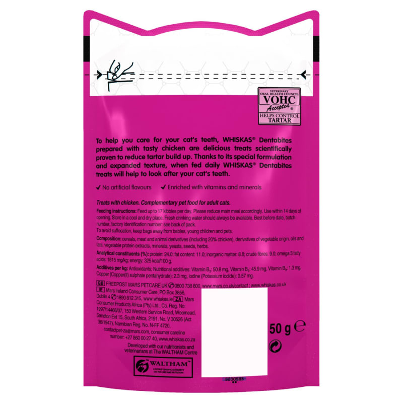 Whiskas dentabites cat top treats