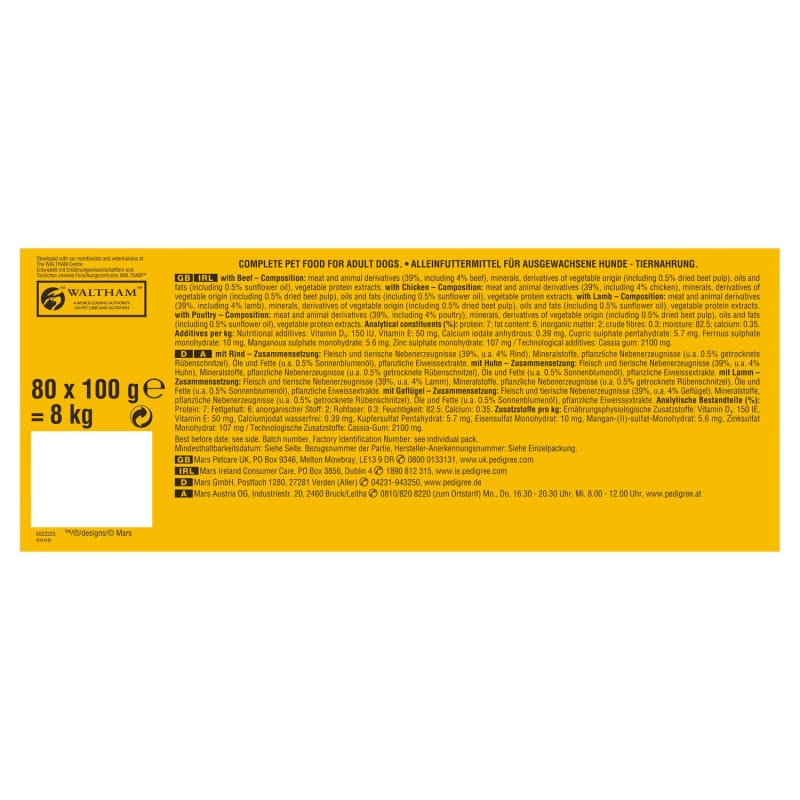 Pedigree Vital Protection Adult Wet Pet Supermarket
