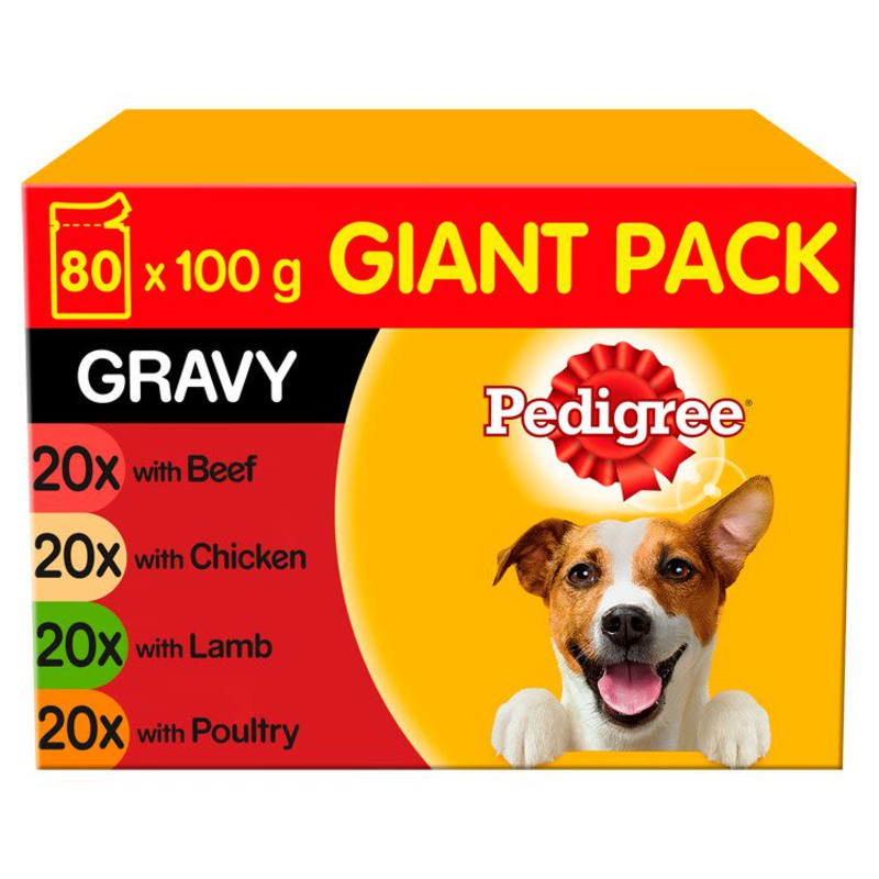 Pedigree Adult Wet Dog Food Pouches Pet Supermarket