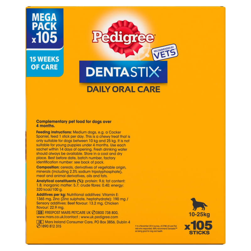 Pedigree store dentastix ingredients