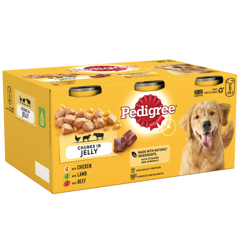 Pedigree jelly clearance dog food