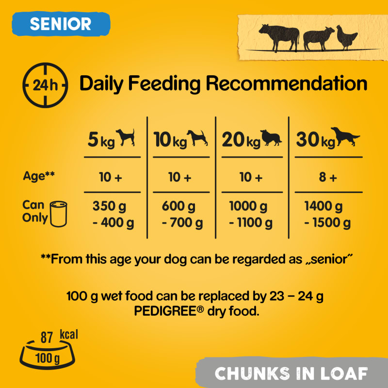 Pedigree senior wet dog 2025 food