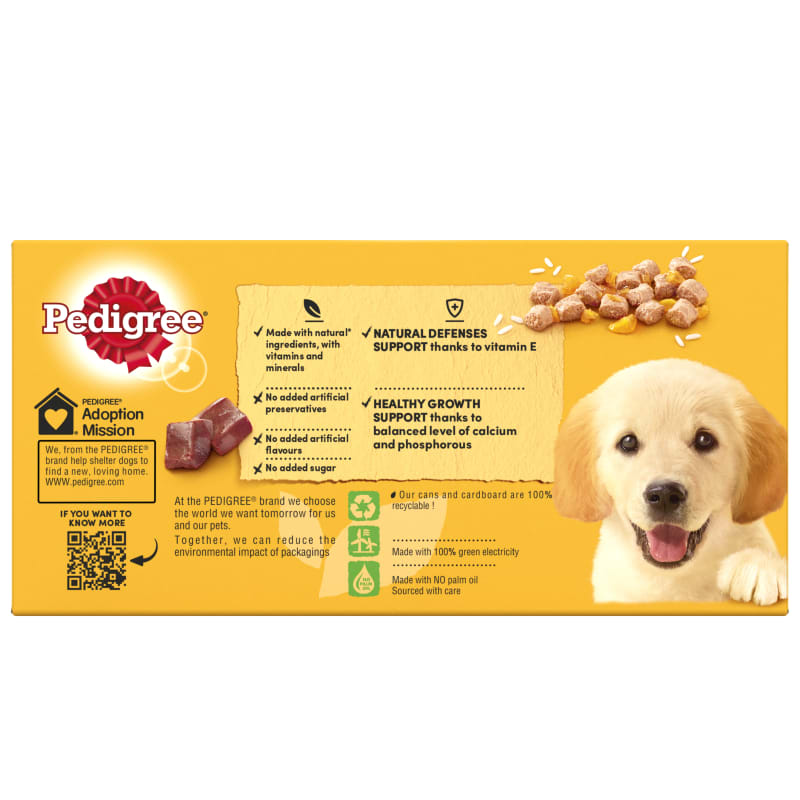 Pedigree Puppy Wet Dog Food Mixed Selection in Jelly 6 x 400g Mixed Selection in Jelly