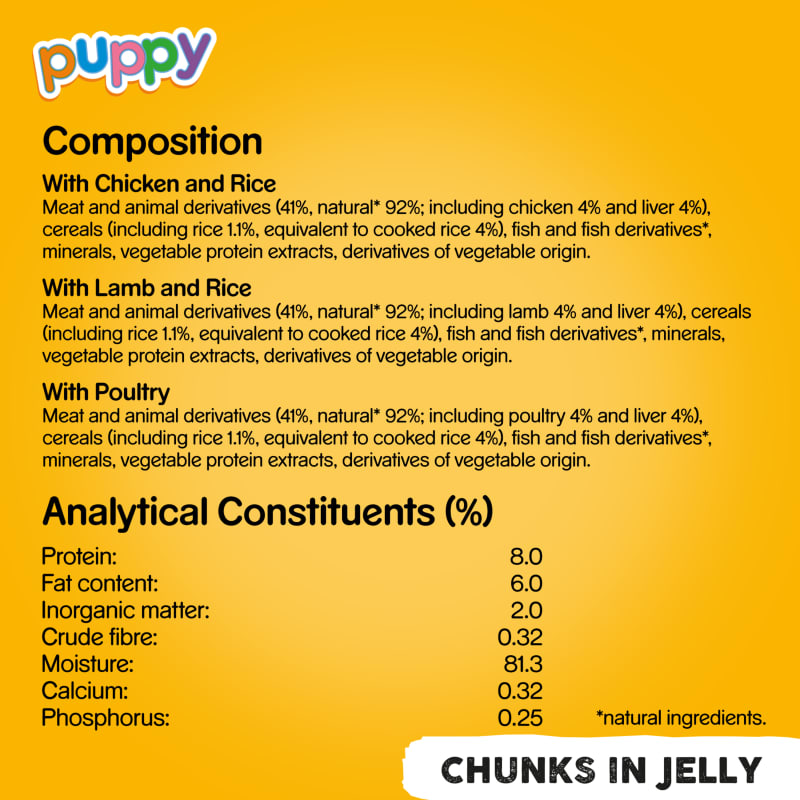 Pedigree Puppy Wet Dog Food Mixed Pet Supermarket