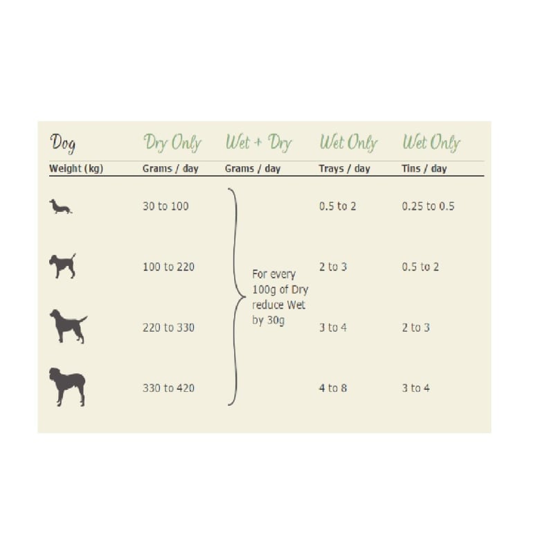 Lily's kitchen feeding guide top