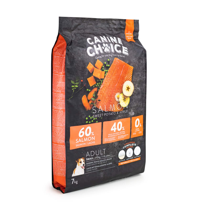 Salmon dog food on sale
