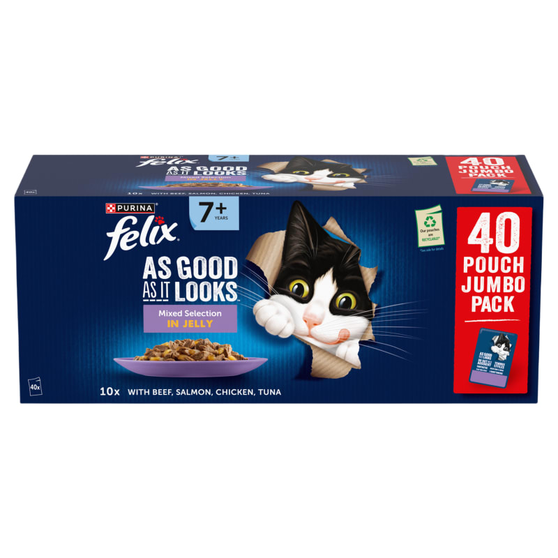 Felix As Good As It Looks Senior Wet Pet Supermarket