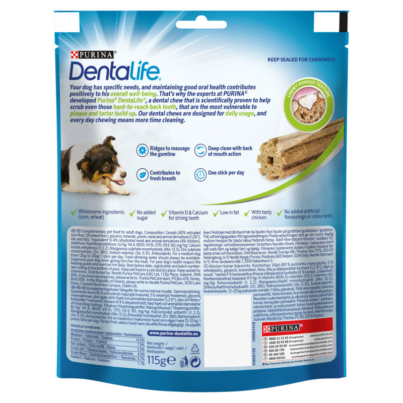 Dentalife medium dog dental chew online