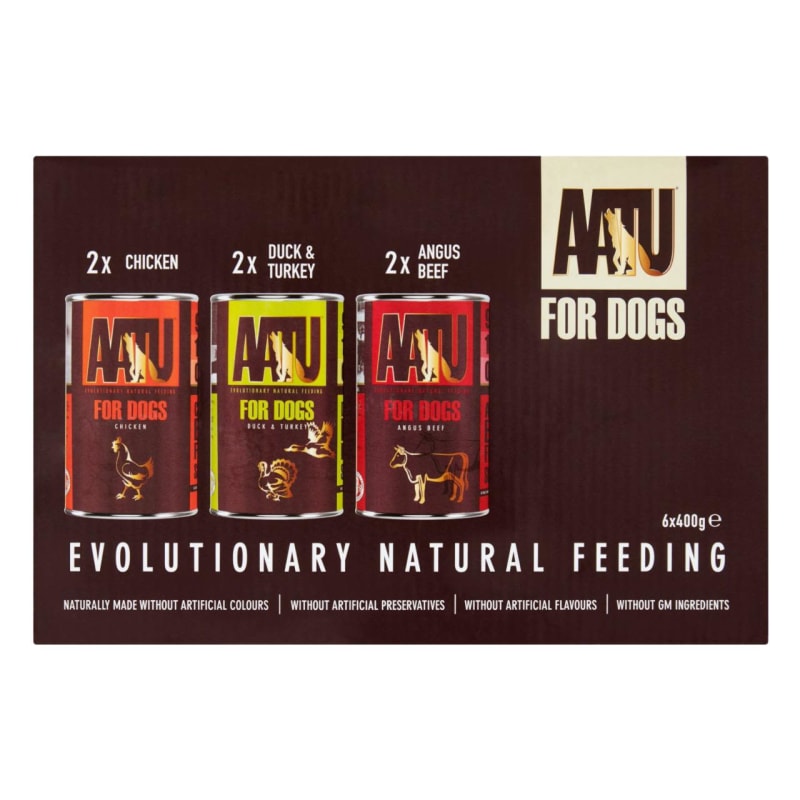 Aatu tinned 2025 dog food