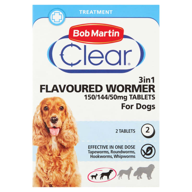 Bob Martin 3 in1 Dewormer Dog Pet Supermarket
