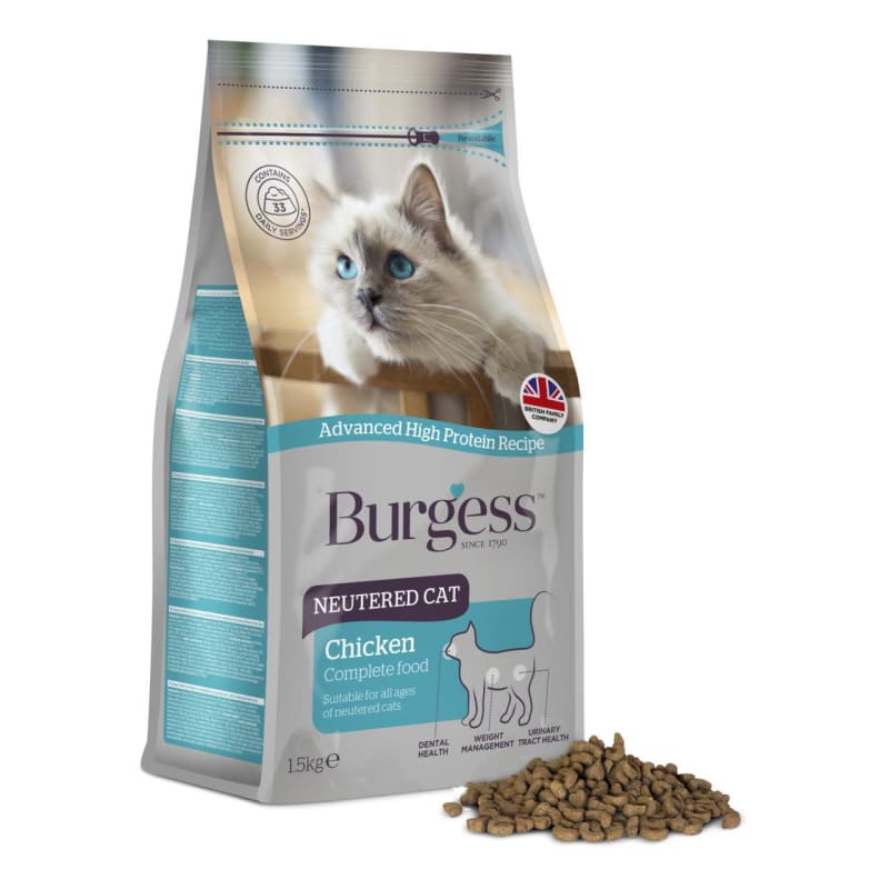 Burgess 10kg clearance dry cat food