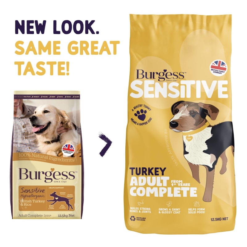 Burgess Sensitive Adult Dry Dog Food Pet Supermarket