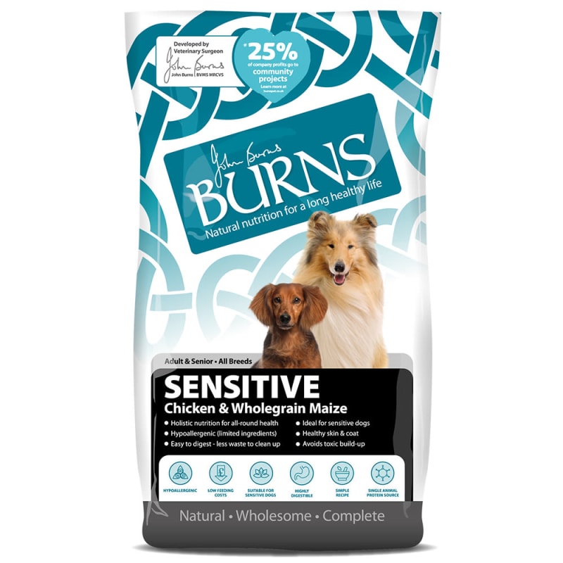 Burns Sensitive with Chicken Dry Dog Pet Supermarket